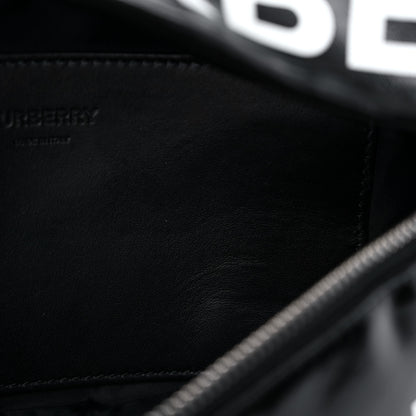 Burberry Coated Canvas Horseferry Print Extra Large Bum Bag Black 10 of 13