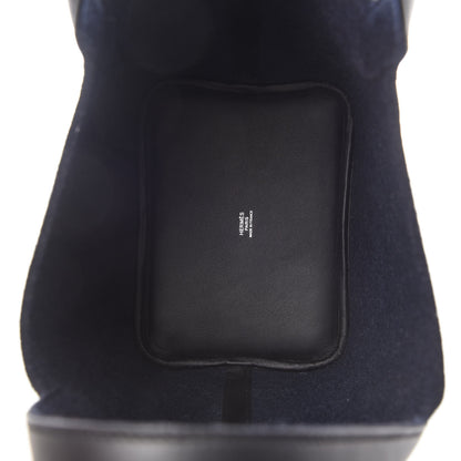 Hermes Feutre Swift Picotin Lock 18 PM Bleu Nuit Black 5 of 13