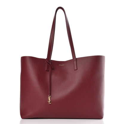 Saint Laurent Calfskin Large Shopping Tote Deep Carmin 3 of 16