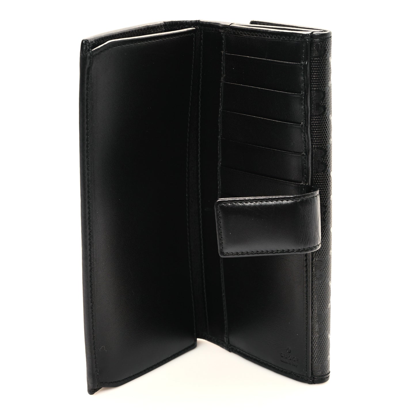 Imprime Monogram GG Pierce Continental Flap Wallet Black