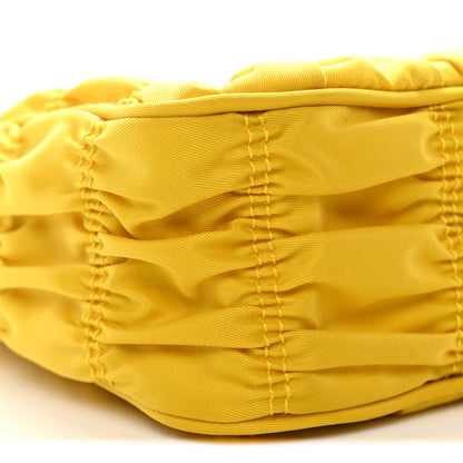 Prada Tessuto Nylon Gaufre Shoulder Bag Giallo 16 of 21