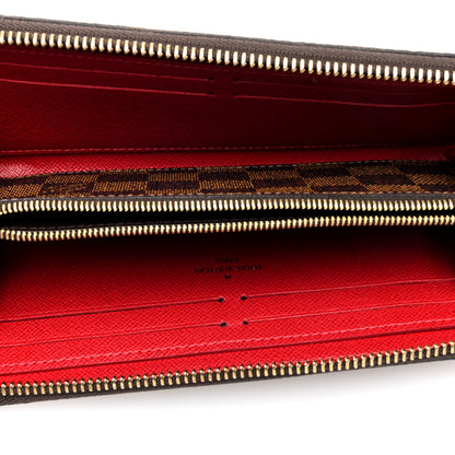 Louis Vuitton Damier Ebene Clemence Wallet Cherry 5 of 6