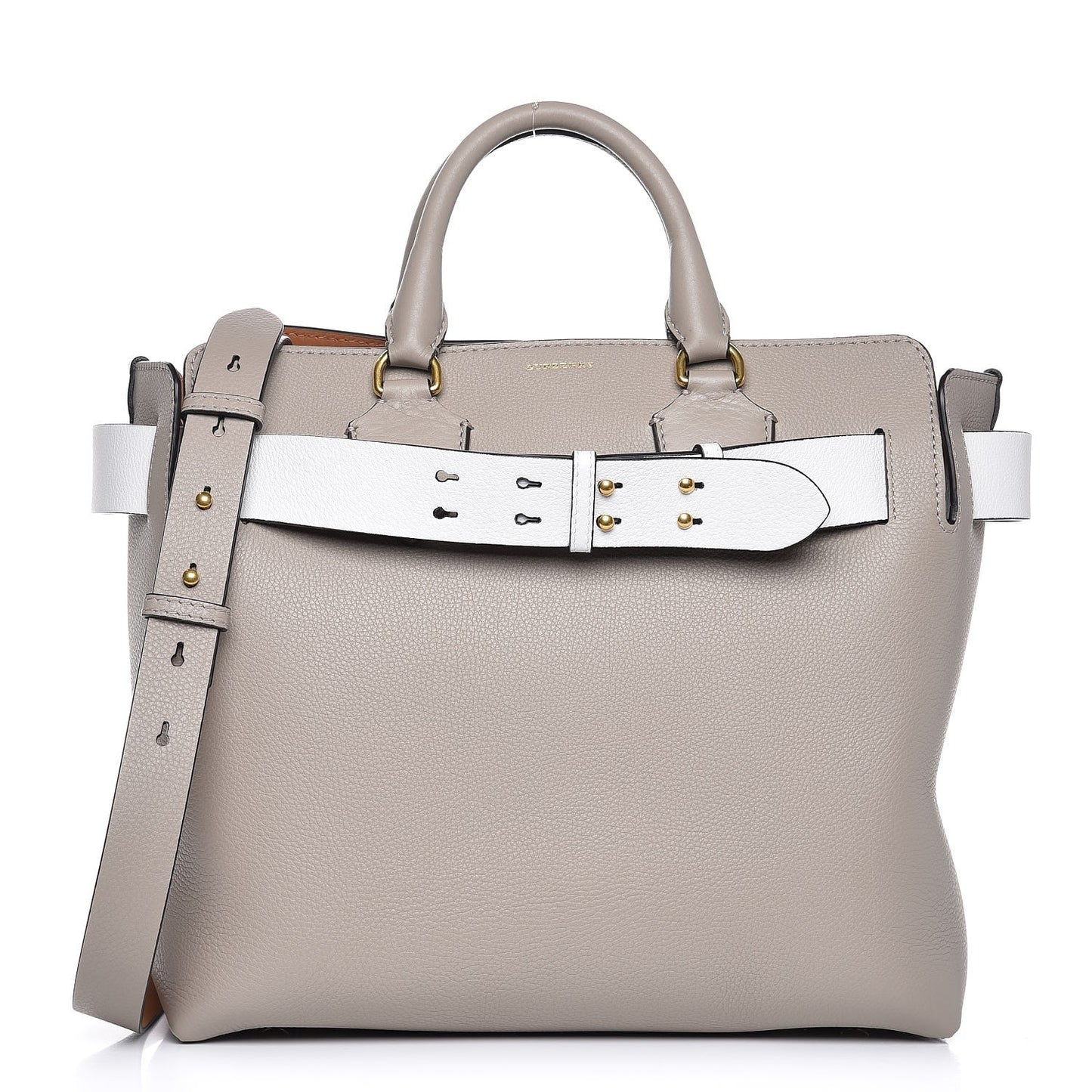 Soft Grain Calfskin Medium Belt Bag Mineral Grey