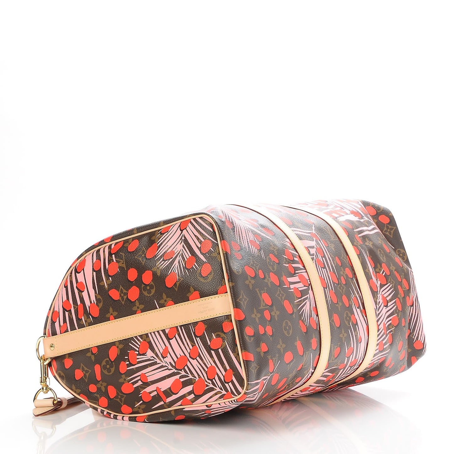 Monogram Jungle Dots Keepall Bandouliere 50 Sugar Pink Poppy