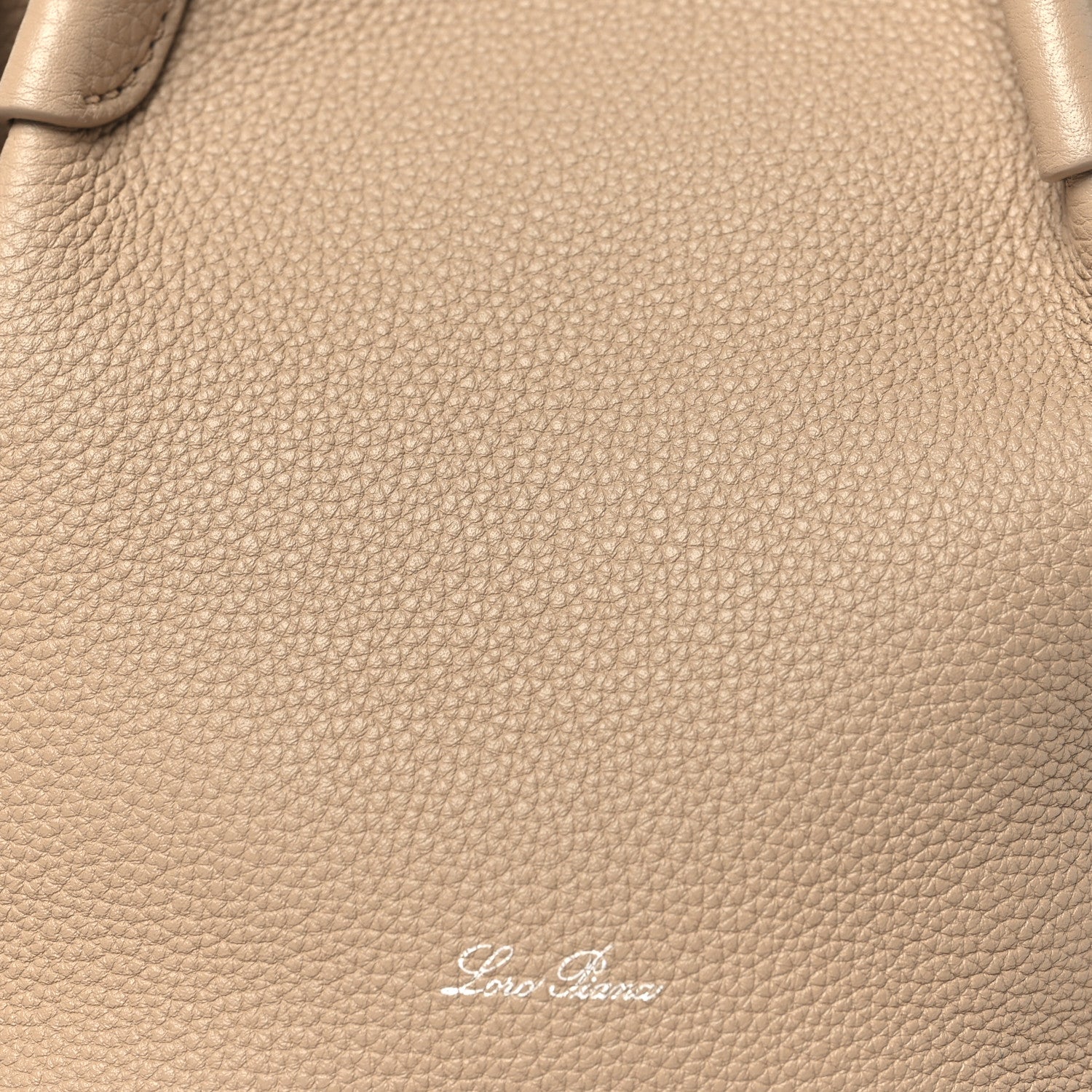 Loro Piana Grained Calfskin Micro Bale Bag Light Mastic 7 of 9