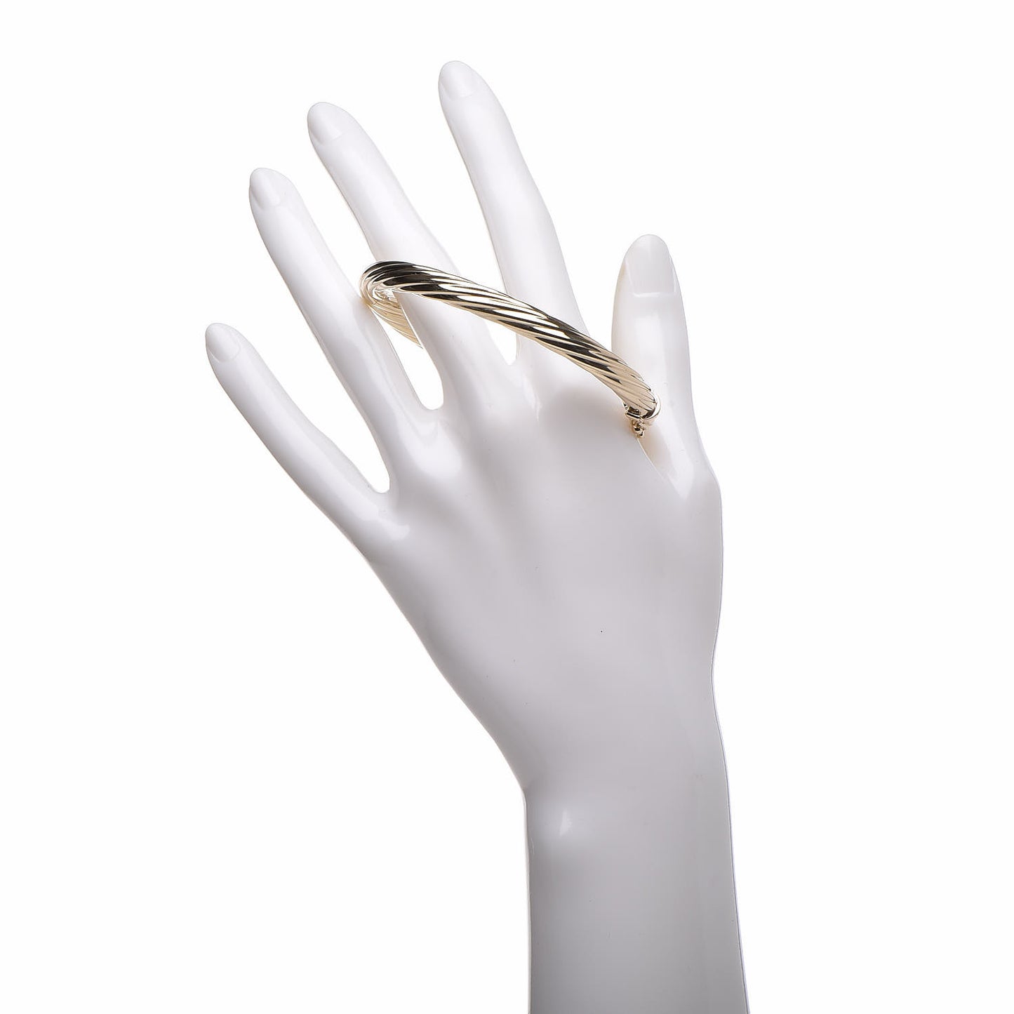 14K Yellow Gold Twist Bangle Bracelet