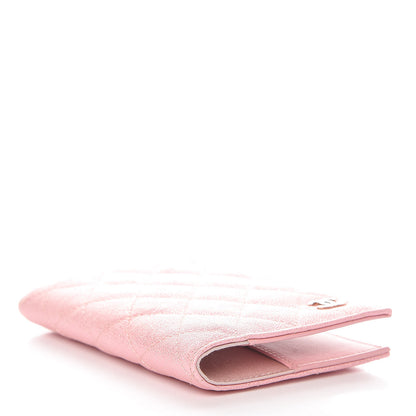 Chanel Iridescent Caviar Quilted Passport Holder Pink 4 of 8