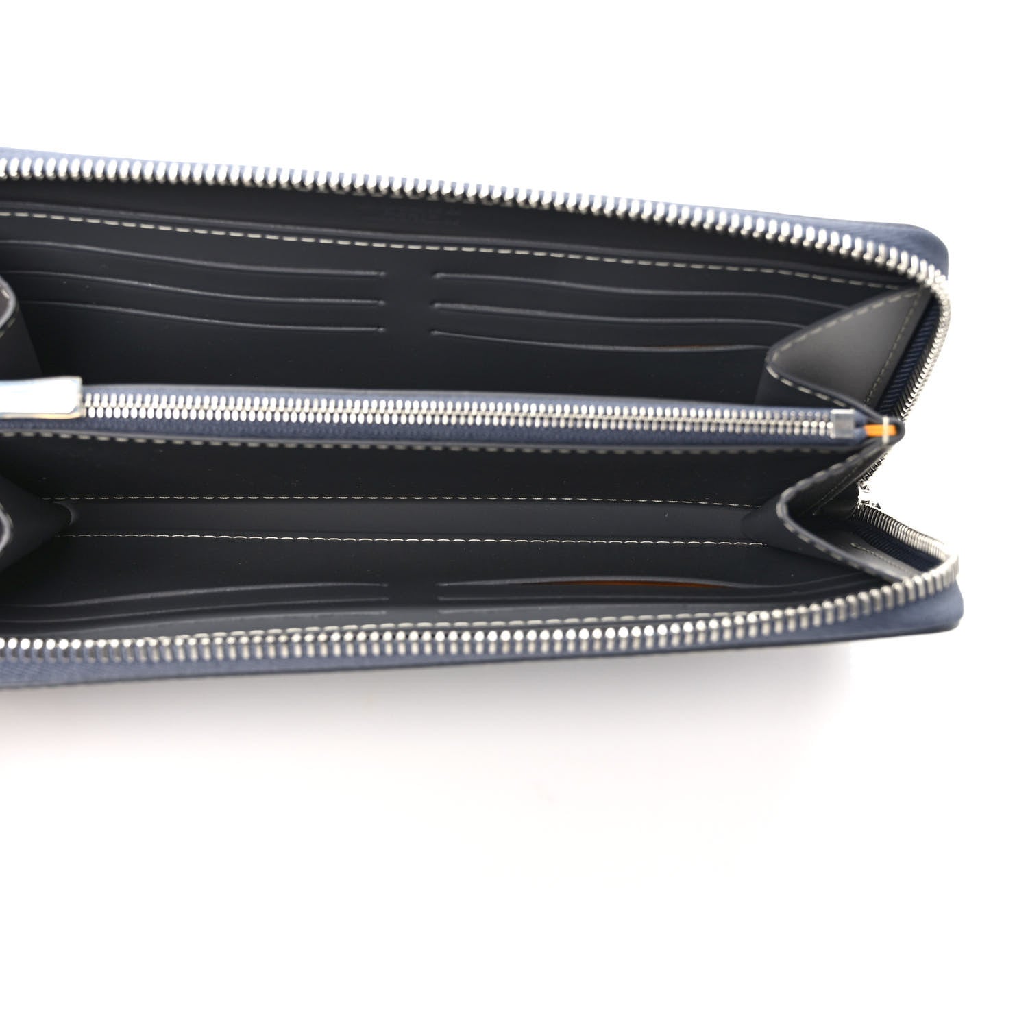 Goyard Goyardine Matignon Zip Around GM Wallet Grey 5 of 7