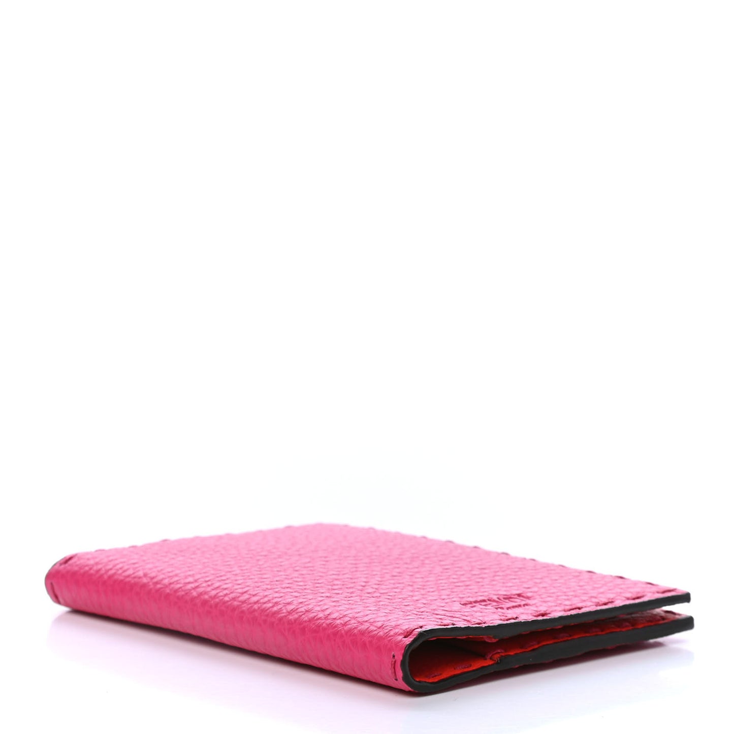 Cuoio Romano Selleria Bi-Color Passport Cover Fuxia Papavero