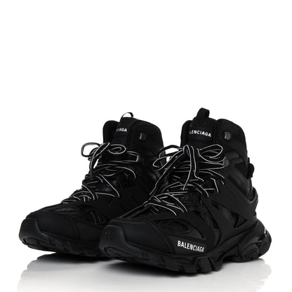Balenciaga Mesh Nylon Womens Track Hike Sneakers 39 Black 3 of 8