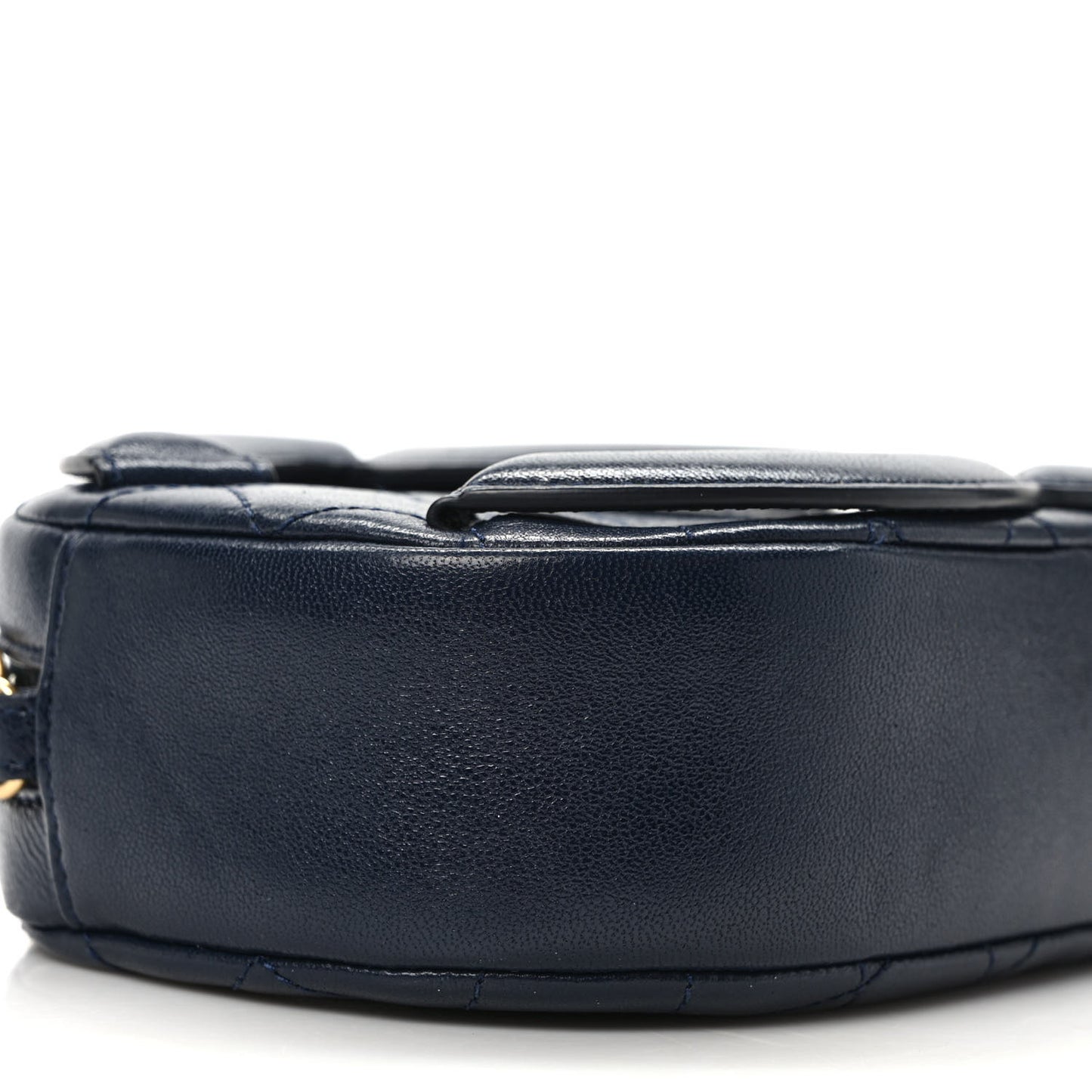 Lambskin Quilted Coco Midnight Camera Case Navy
