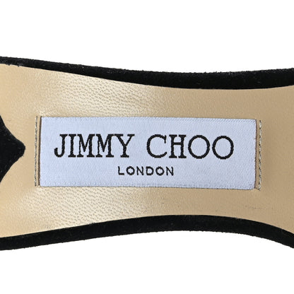 Jimmy Choo Suede Crystal Saeda 100 Pumps 38.5 Black 8 of 8