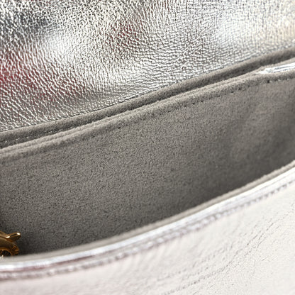 Louis Vuitton Satin Sequin Embroidered Monogram Coussin Belt Bag Silver 9 of 11