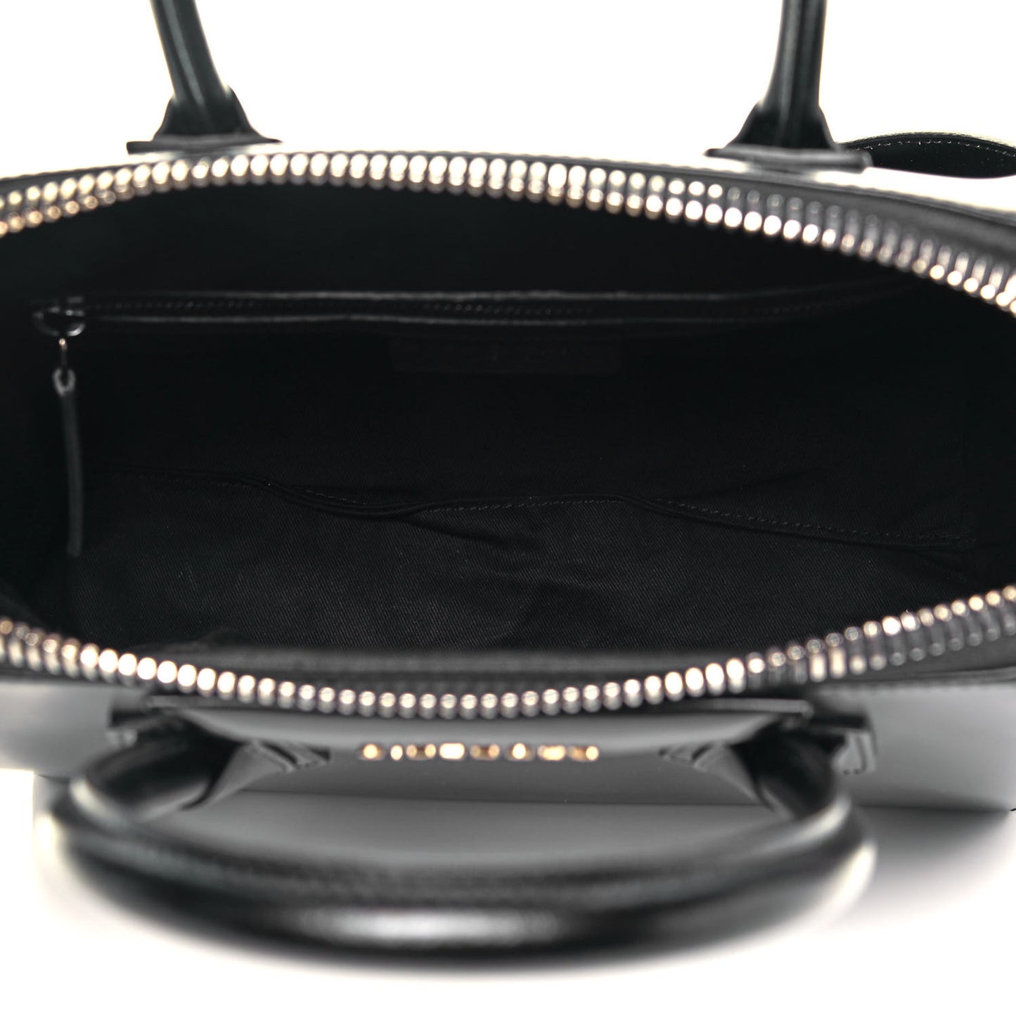 Shiny Lord Calfskin Small Antigona Black
