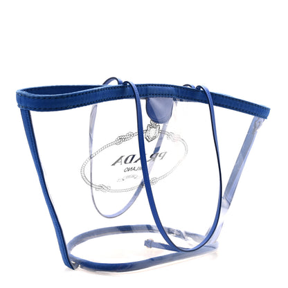 Prada PVC Canapa Tote Cobalto 4 of 10