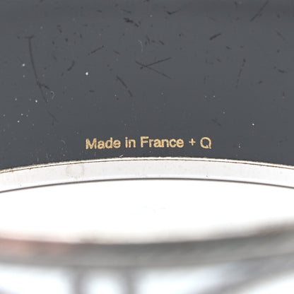 Hermes Enamel Printed Wide Grand Apparat Bracelet 62 White 5 of 6