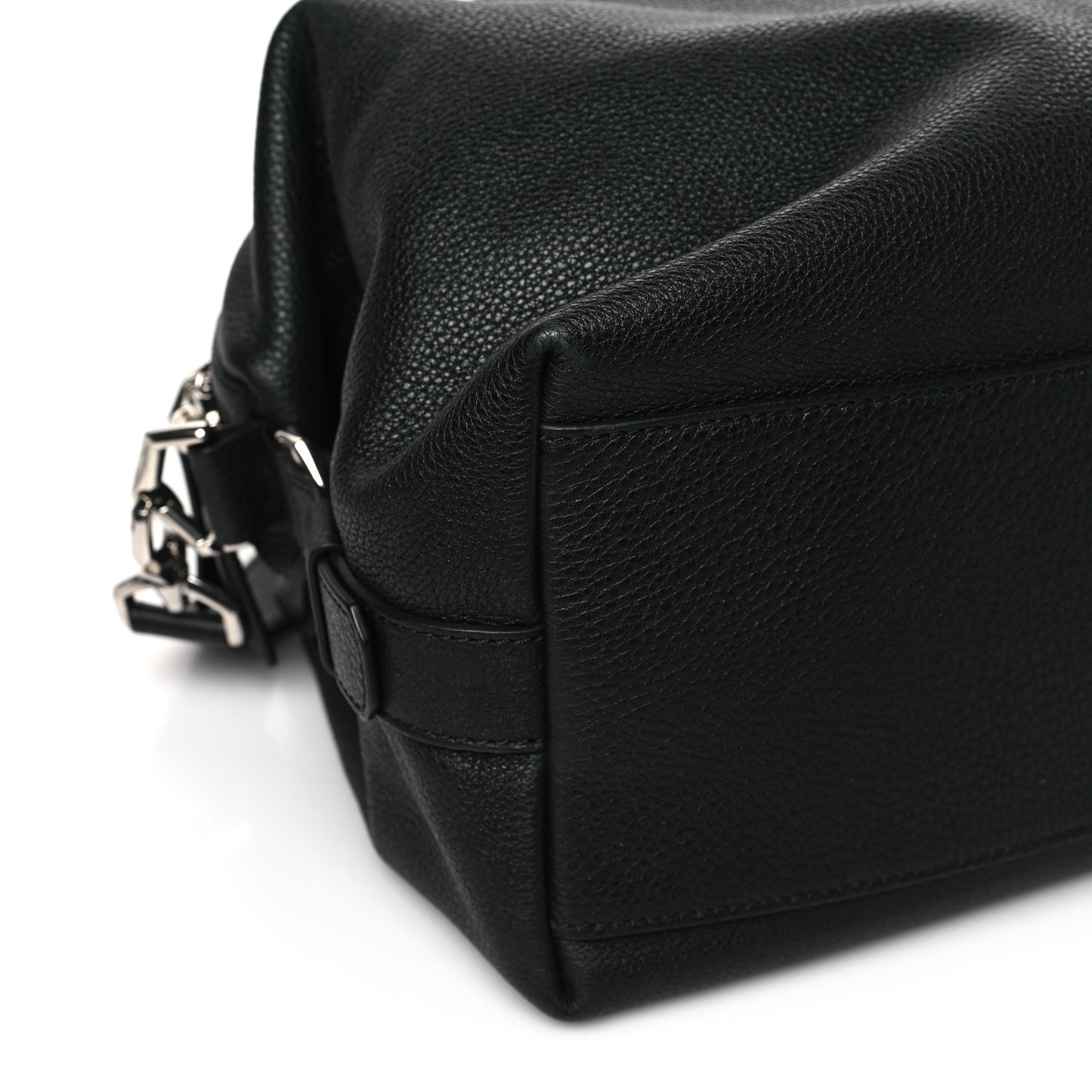 Waxy Grained Calfskin Medium Nightingale Black