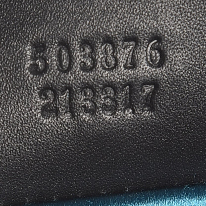 Gucci Suede Patent Web Dragon Embroidered Medium Ophidia Chain Shoulder Bag Blue Multicolor Black 7 of 7
