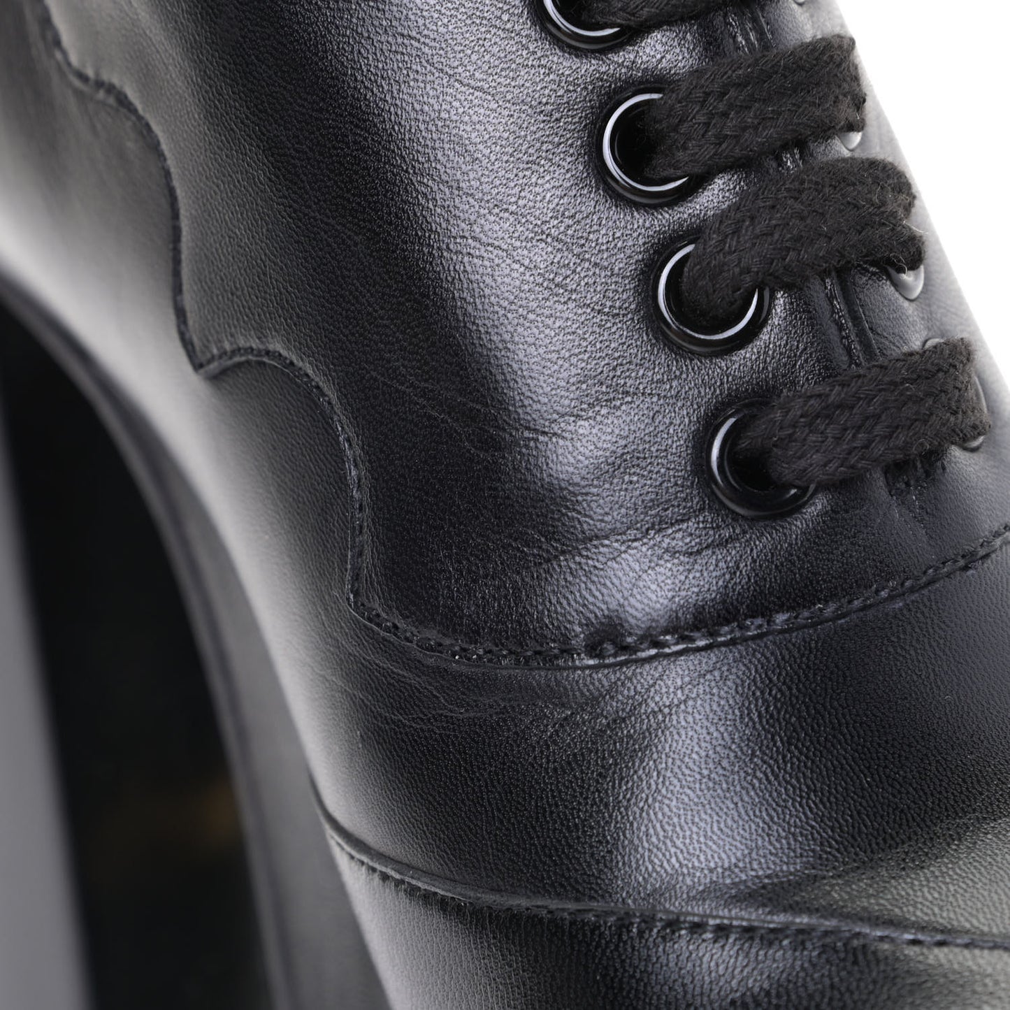 Malaga Kid Otis Lace Up Platform Pumps 38 Black