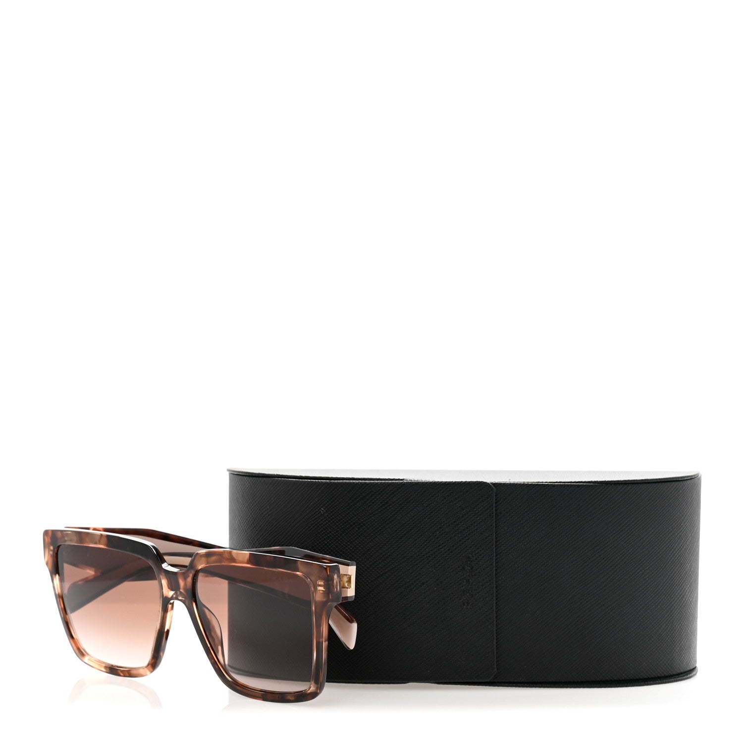 Prada Acetate Square Sunglasses SPR 24Z Tortoiseshell Beige 8 of 8
