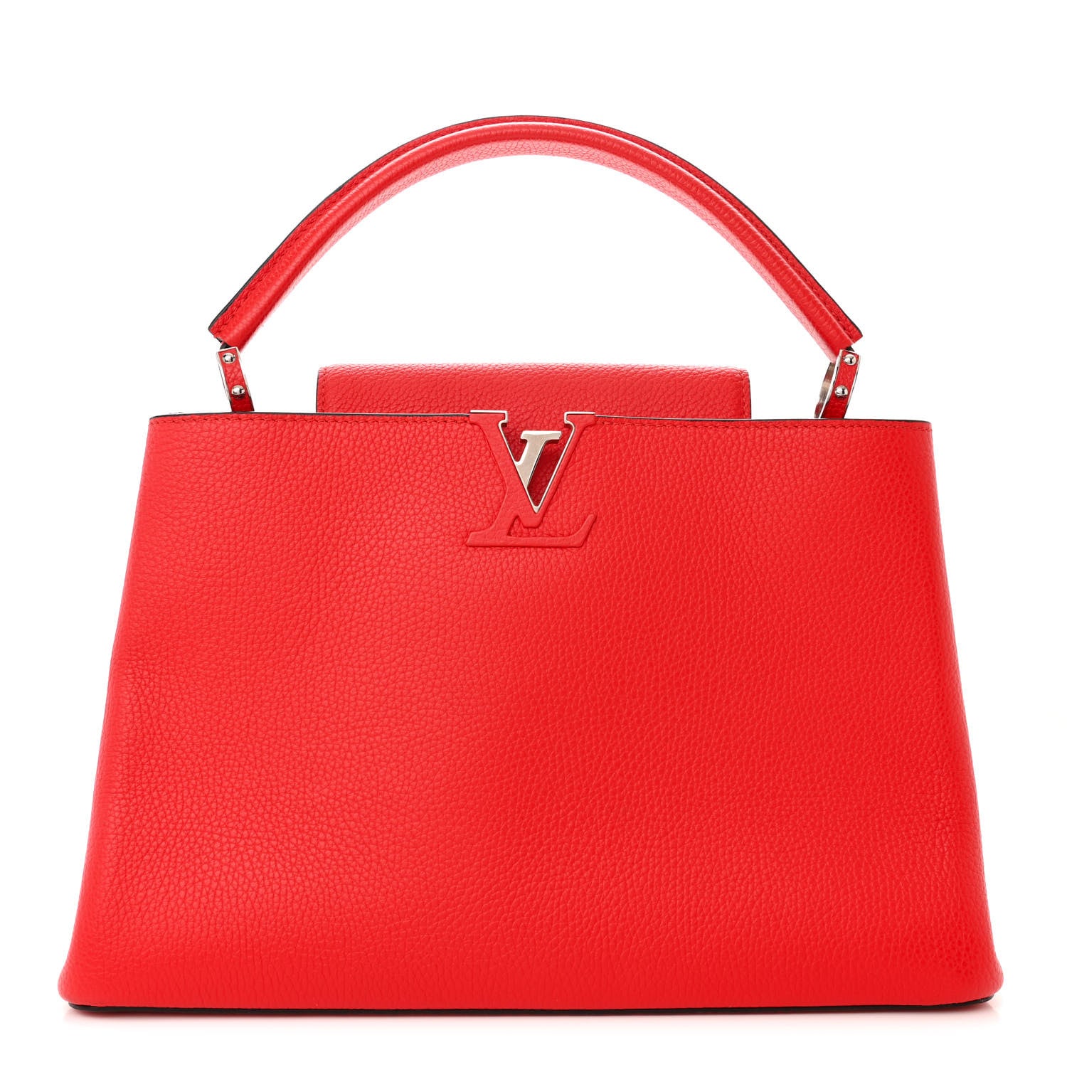 Louis Vuitton Taurillon Capucines MM Coquelicot 1 of 9