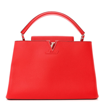 Louis Vuitton Taurillon Capucines MM Coquelicot 1 of 9