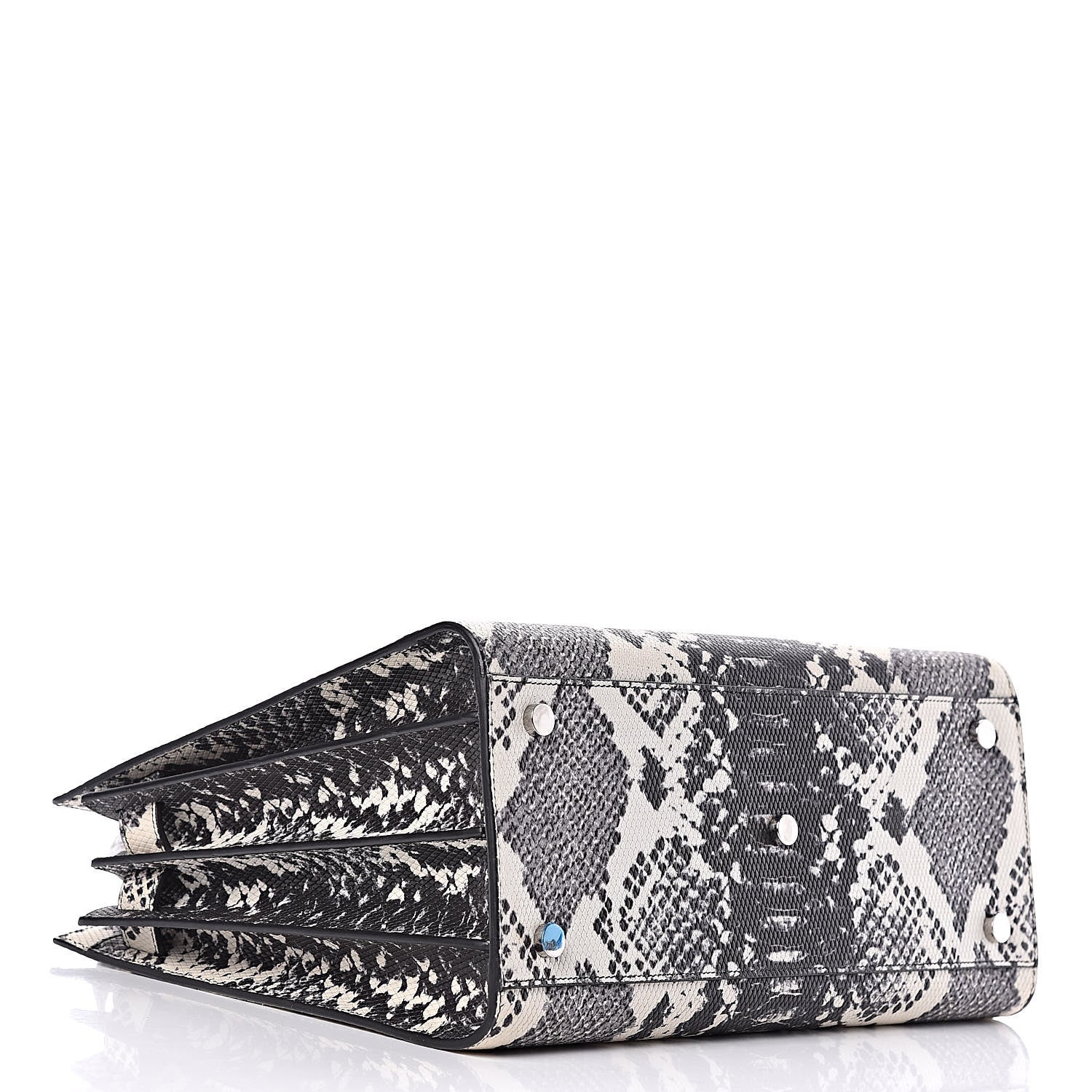 Saint Laurent Python Calfskin Embossed Small Sac De Jour Black 4 of 9