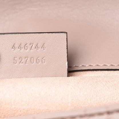 Gucci Calfskin Matelasse Studded Mini Pearly GG Marmont Shoulder Bag Porcelain Rose 7 of 10
