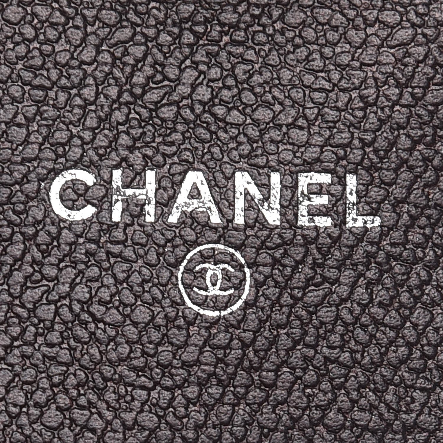 Chanel Grained Calfskin CC Button Compact Wallet Dark Brown 6 of 8