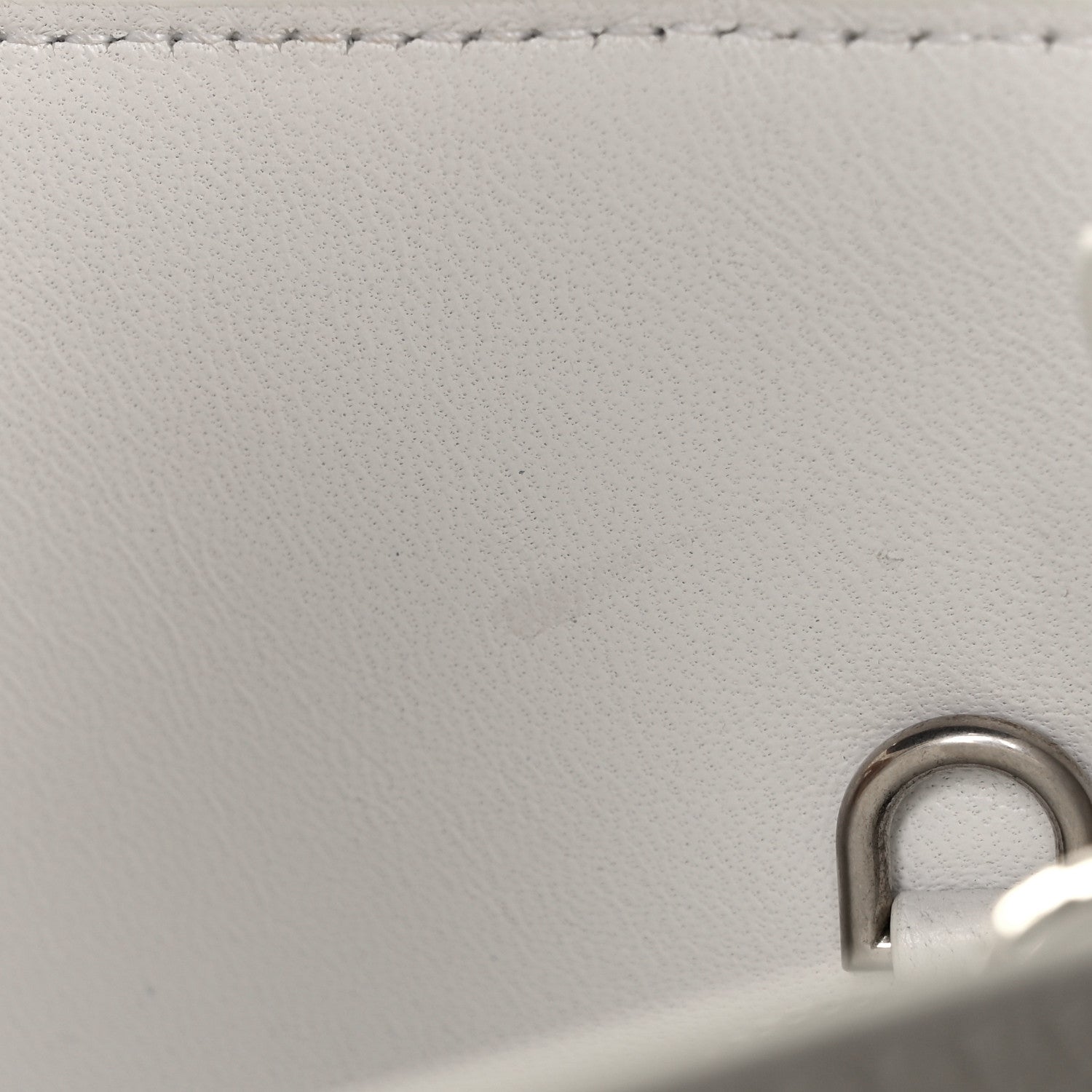 Balenciaga Grained Calfskin XS Hourglass East West Tote White 8 of 8