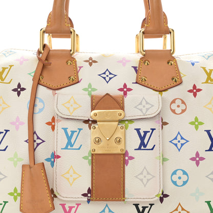Louis Vuitton Monogram Multicolor Speedy 30 White 7 of 13