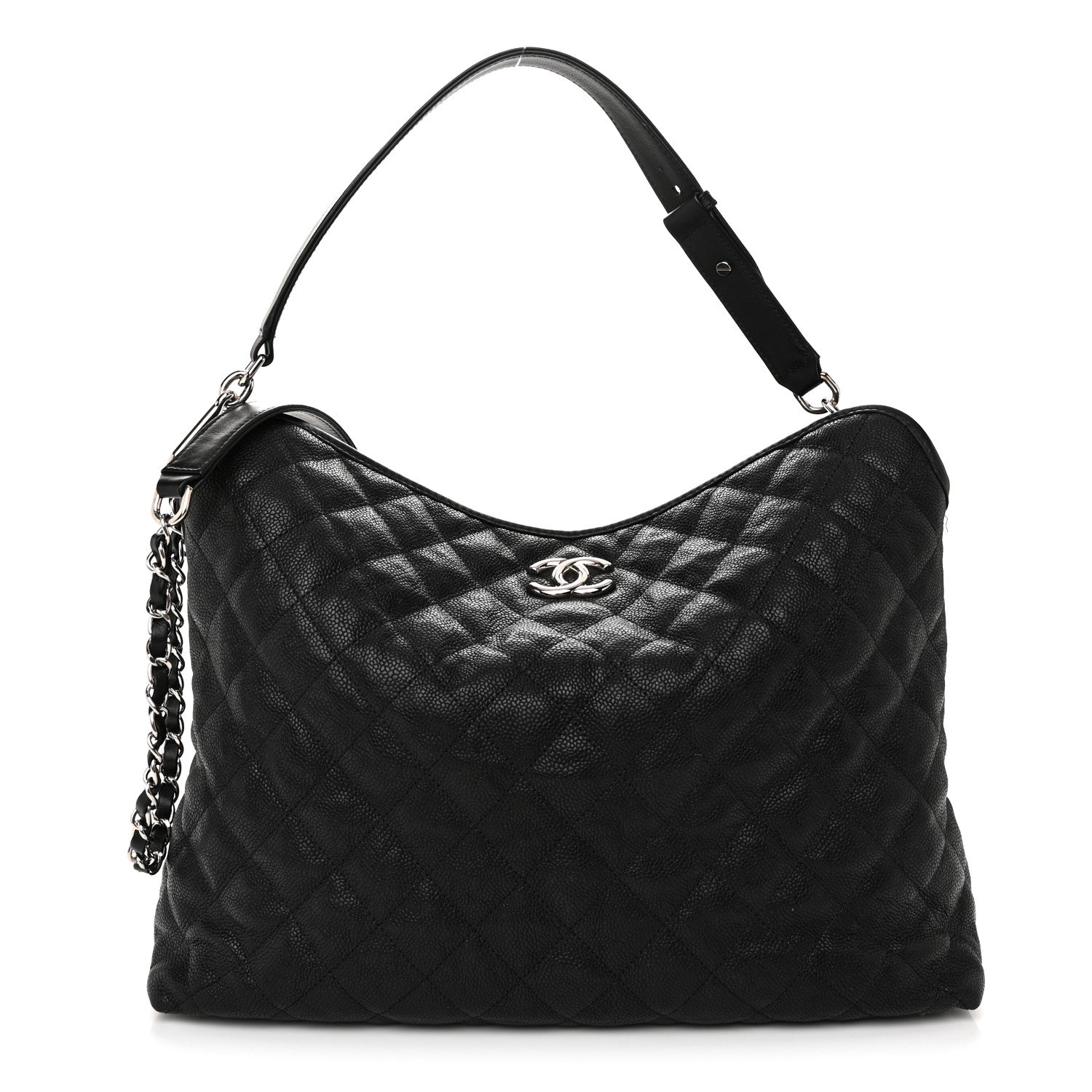 Chanel Caviar Quilted French Riviera Hobo Black 1 of 24