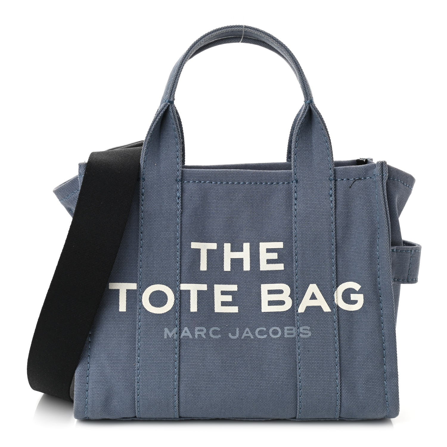 Marc Jacobs Cotton Canvas Mini The Tote Bag Blue Shadow 1 of 9
