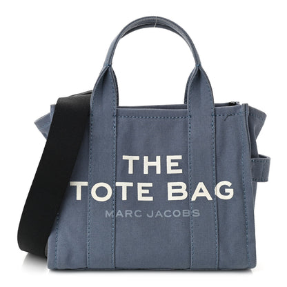 Marc Jacobs Cotton Canvas Mini The Tote Bag Blue Shadow 1 of 9