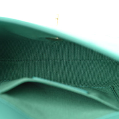 Chanel Calfskin Stitched Small Covered CC Flap Bag Green 5 of 16