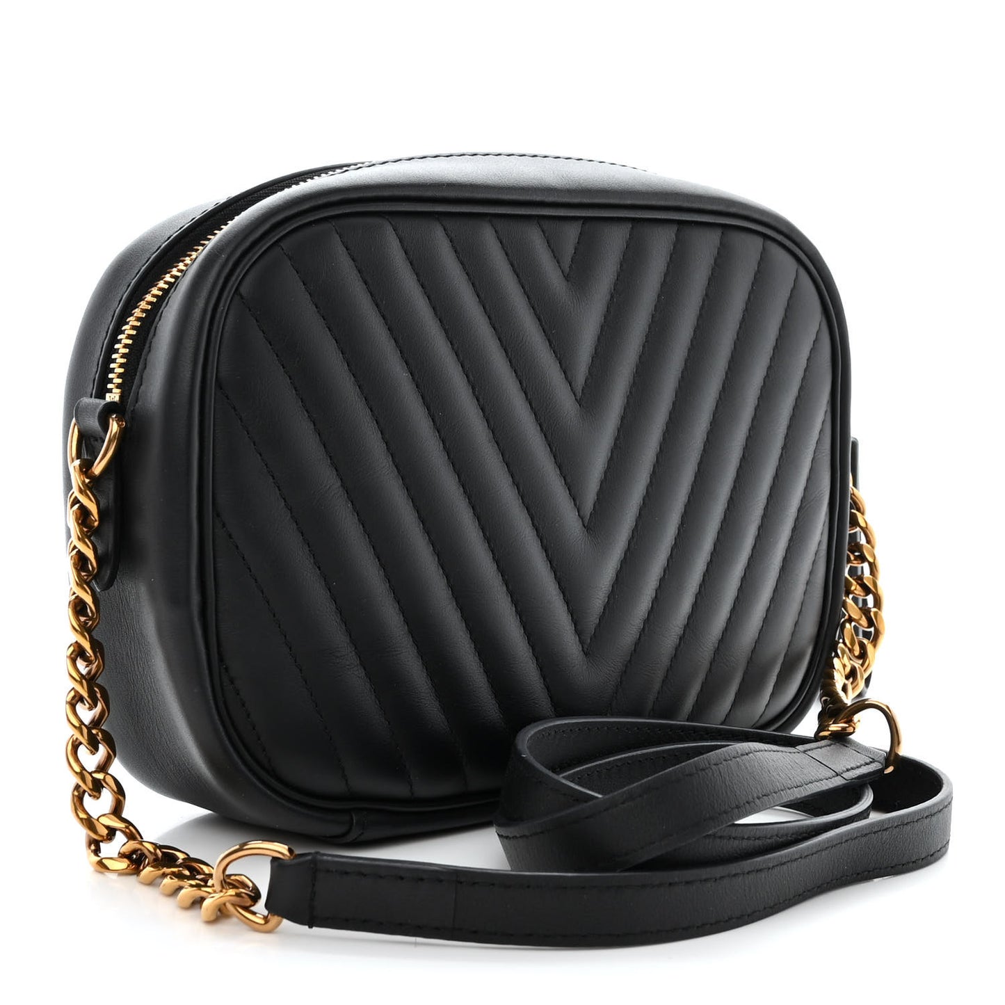 Calfskin New Wave Camera Bag Black