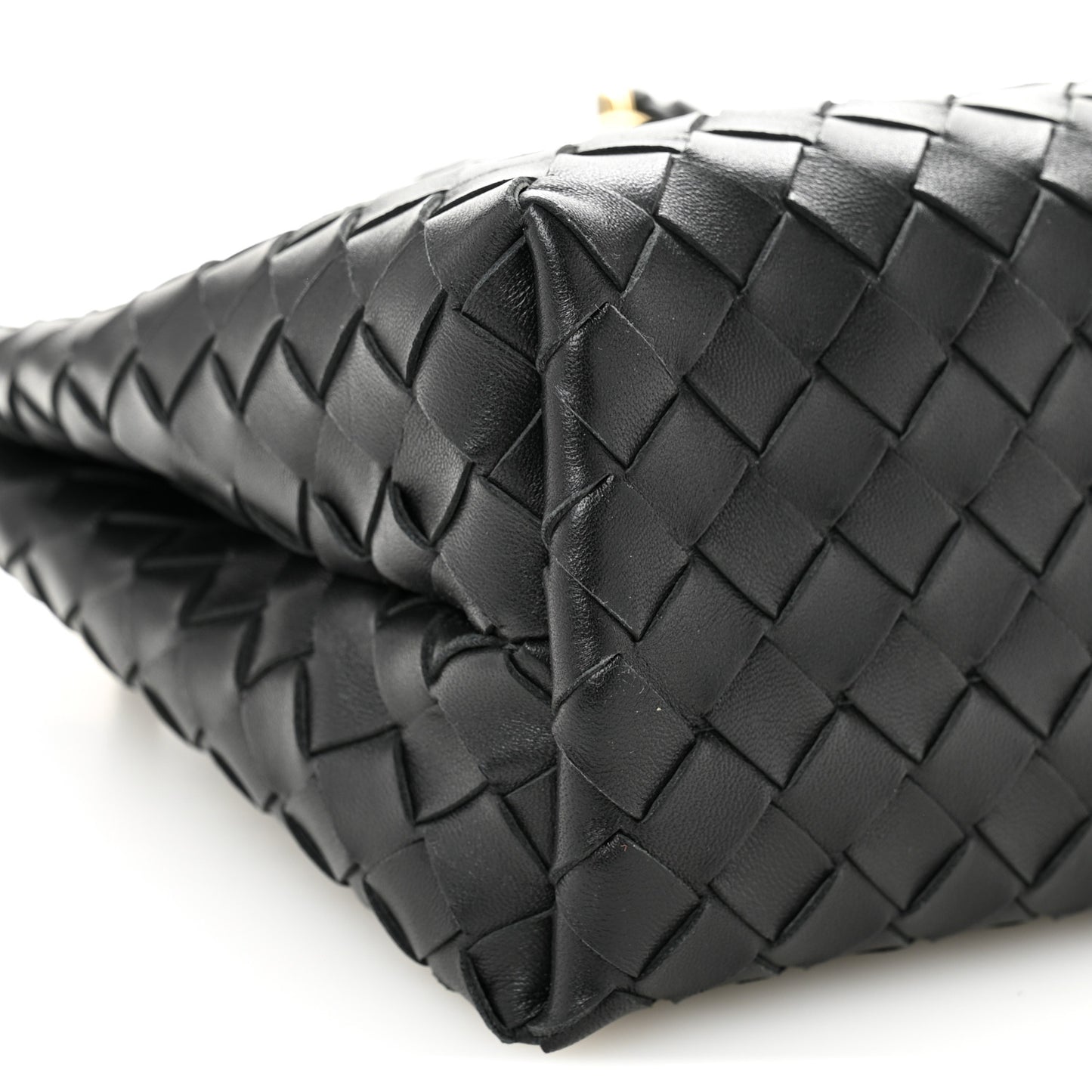 Nappa Intrecciato Small Andiamo Shoulder Bag Black