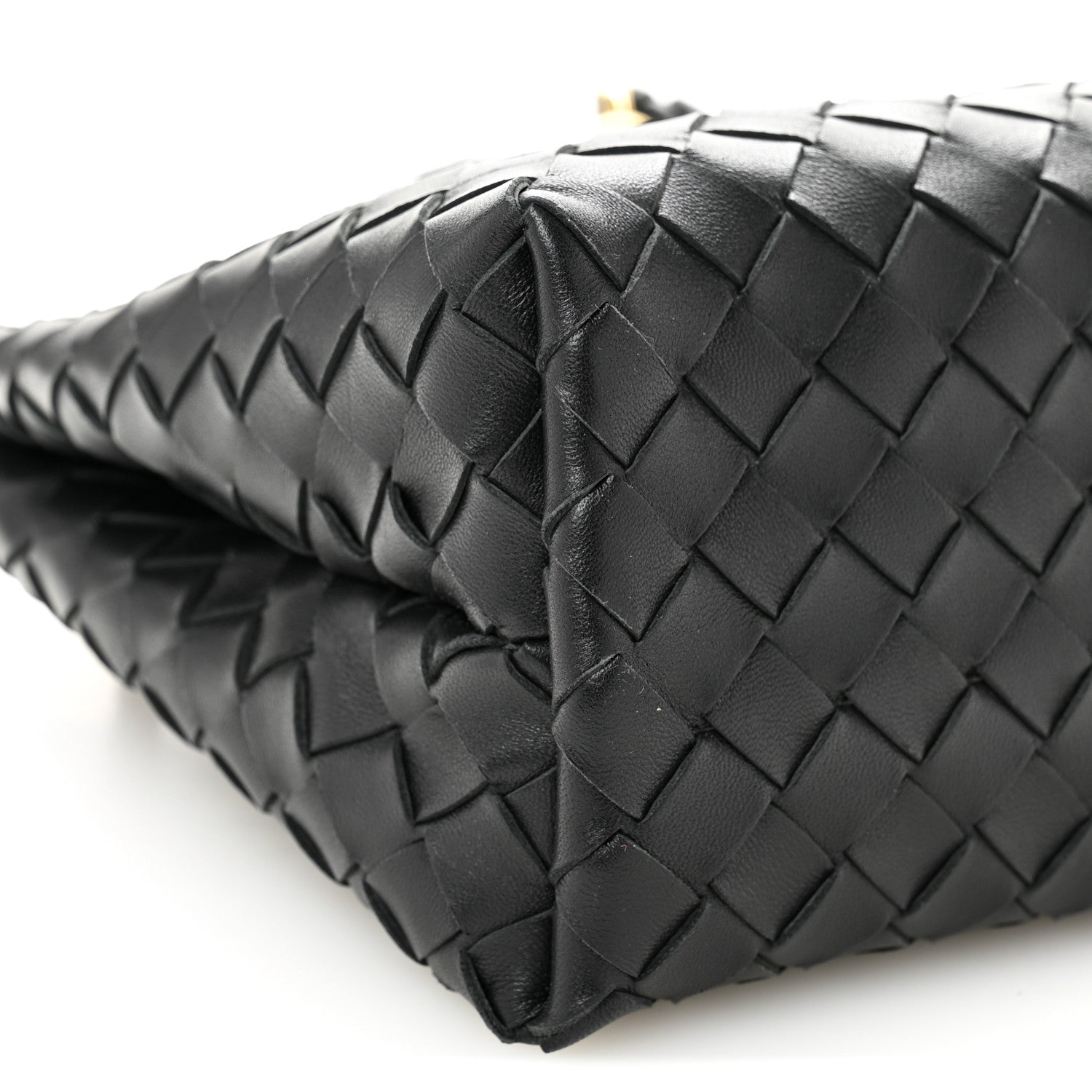 Bottega Veneta Nappa Intrecciato Small Andiamo Shoulder Bag Black 8 of 9
