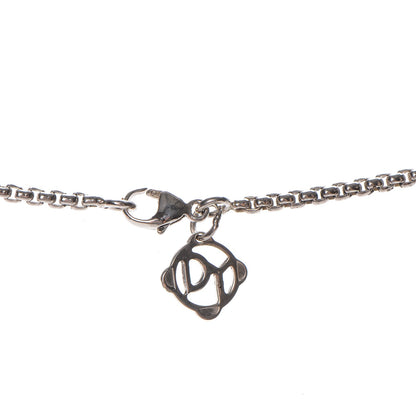 David Yurman Sterling Silver 18K White Gold Diamond Pave Ball Necklace 5 of 5