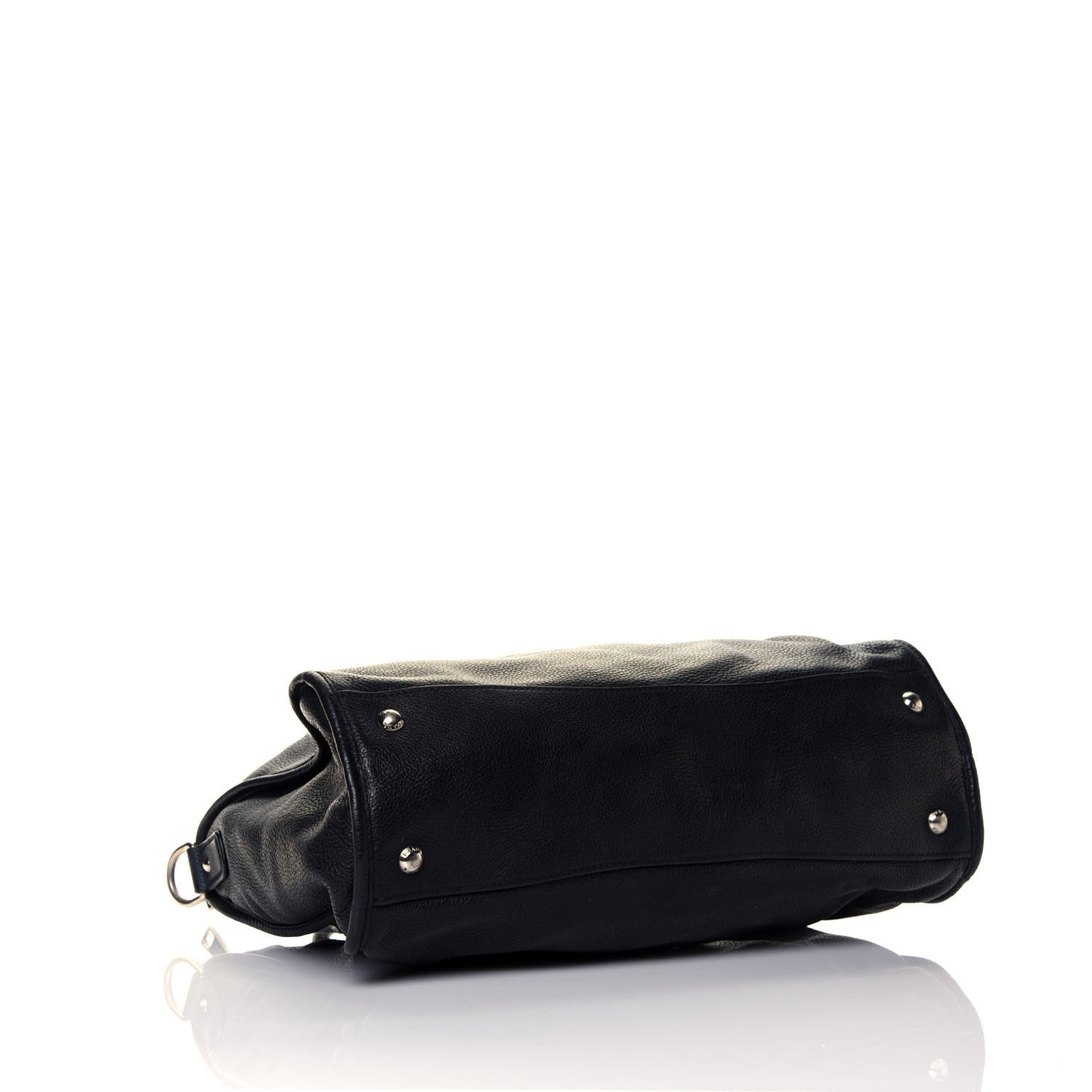 Vitello Daino Top Handle Tote Black