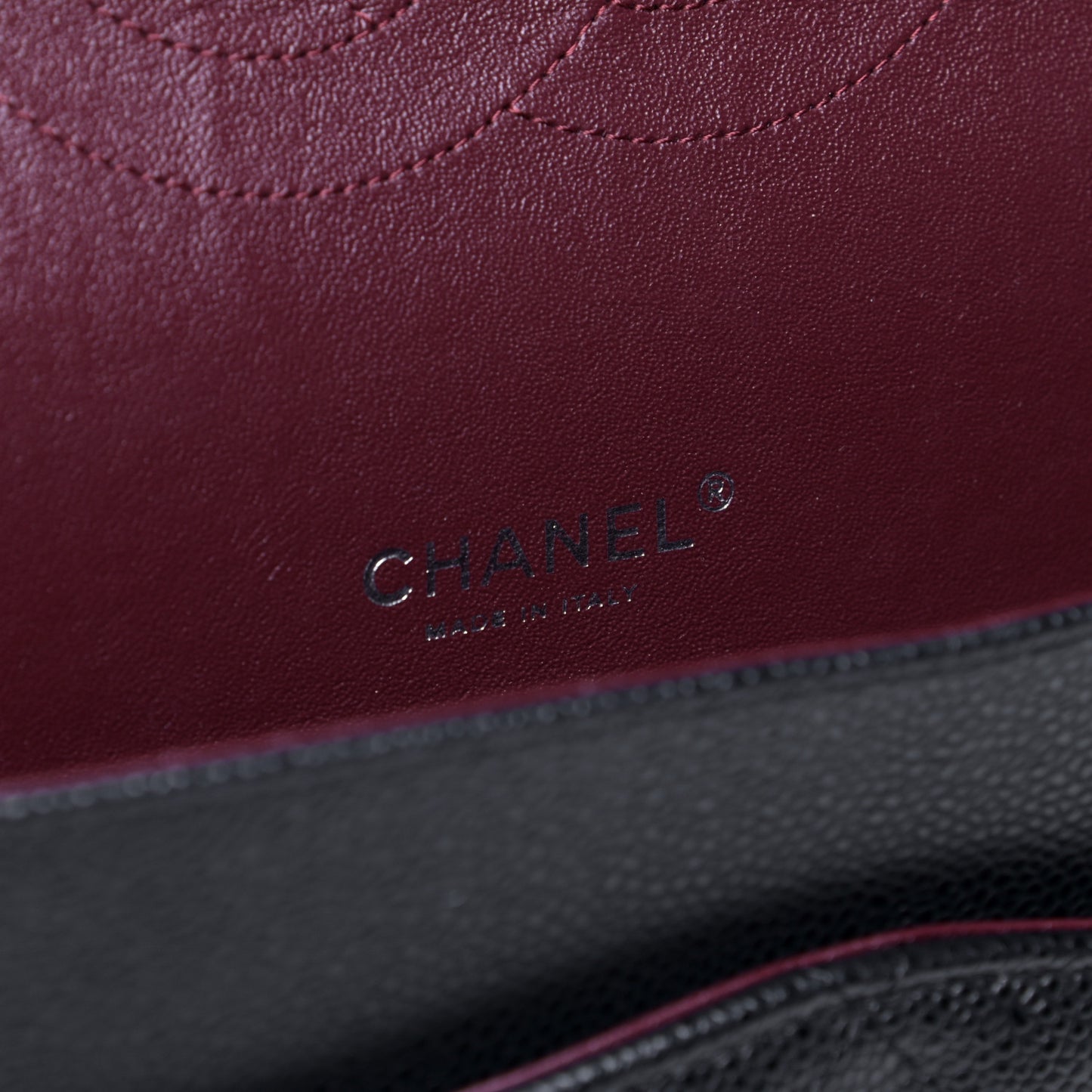 Caviar Quilted Maxi Double Flap Black