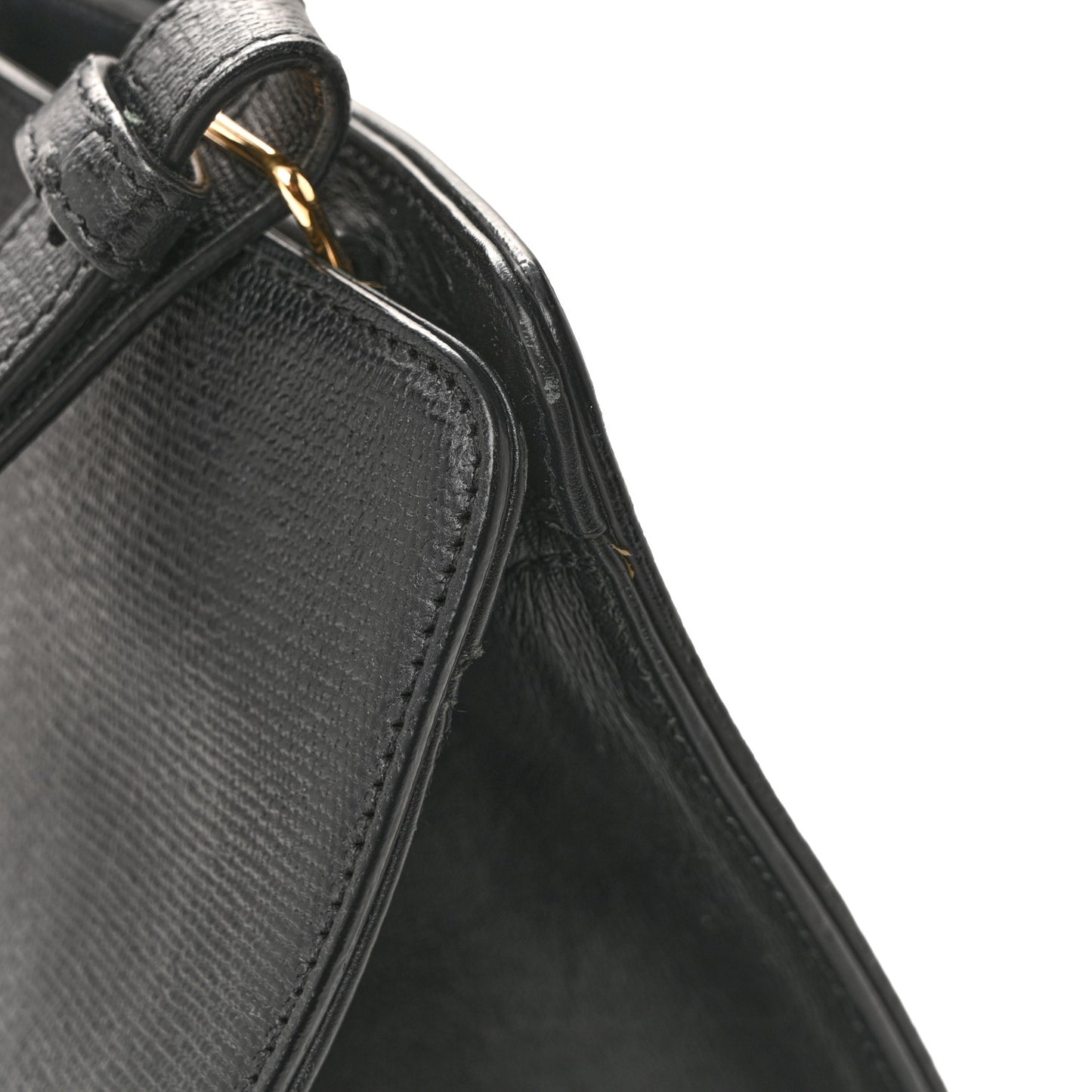 Textured Calfskin Small Classic Y Cabas Black