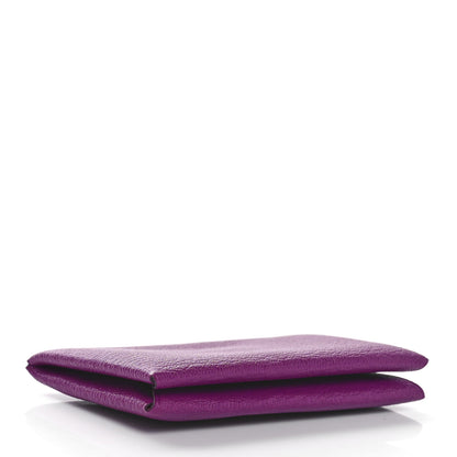 Hermes Chevre Mysore Calvi Card Case Anemone 6 of 8