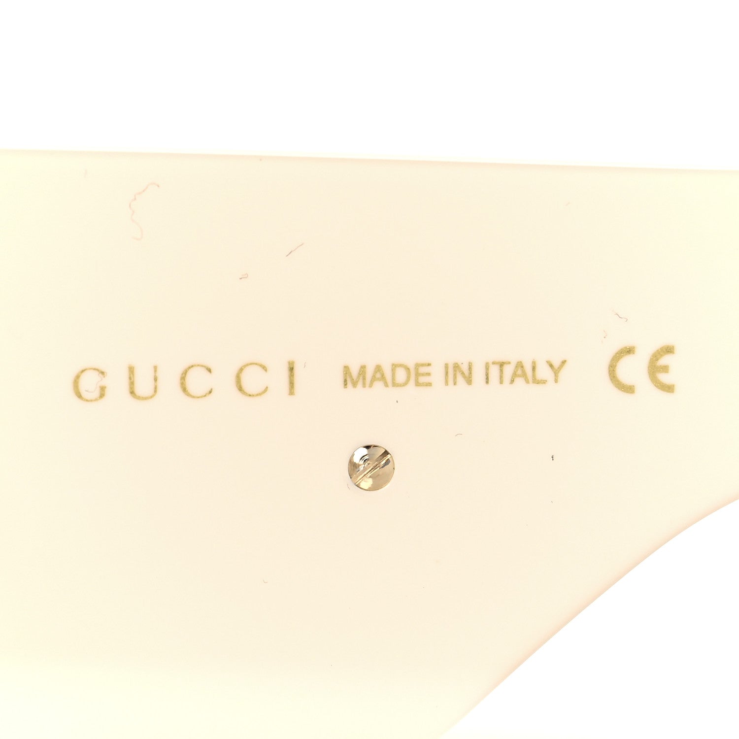 Gucci Acetate Crystal Oversize Hollywood Forever Sunglasses GG0144S Ivory 5 of 8