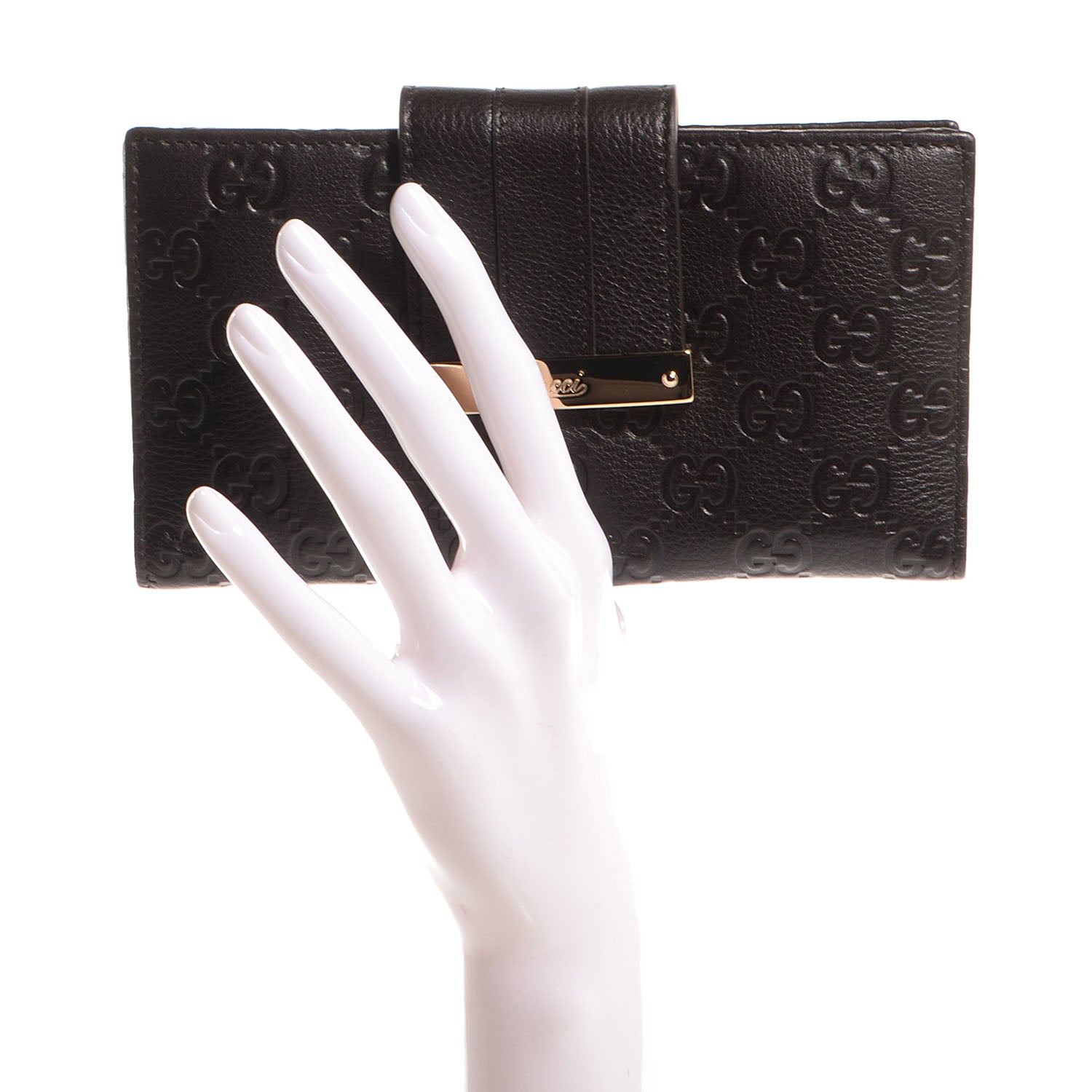 Gucci Guccissima Ladies Web Long Wallet Chocolate 2 of 7