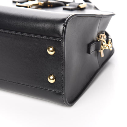 Saint Laurent Calfskin Monogram Baby Cabas Black 9 of 10
