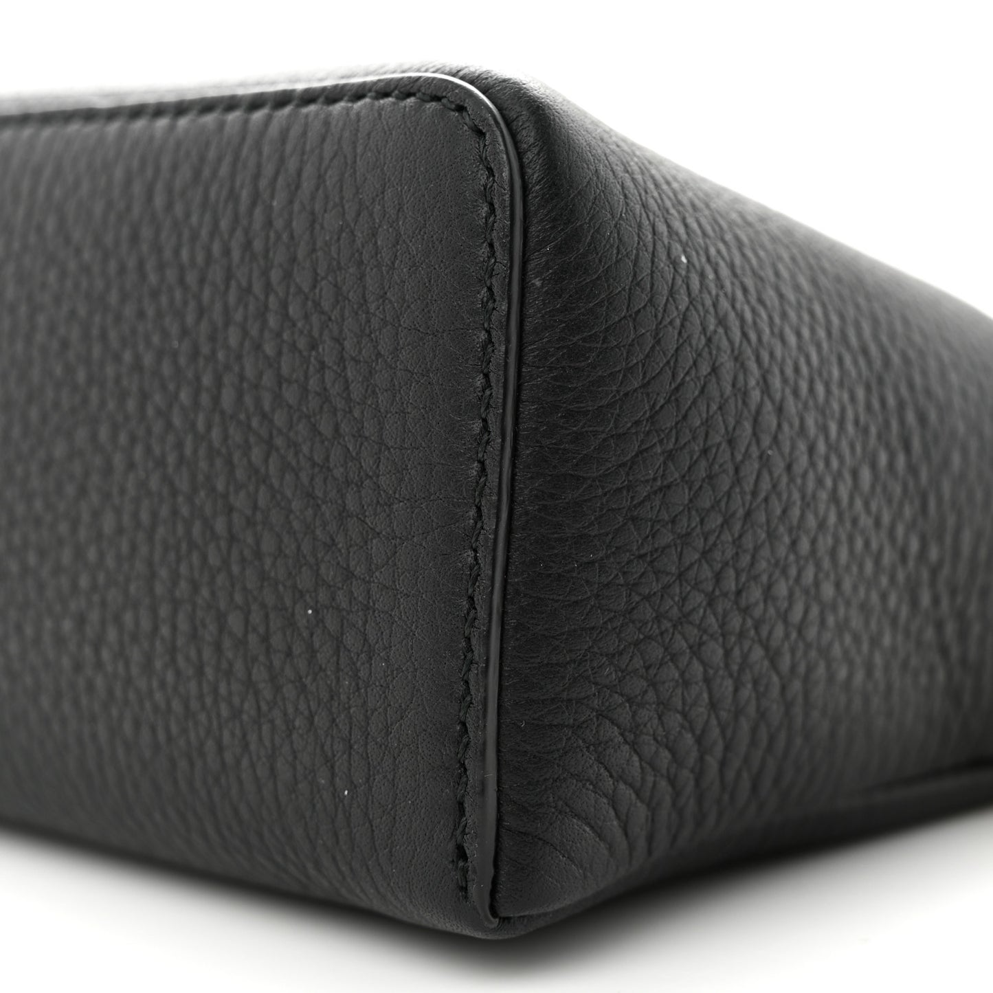 Grained Calfskin L19 Extra Pocket Pouch Black