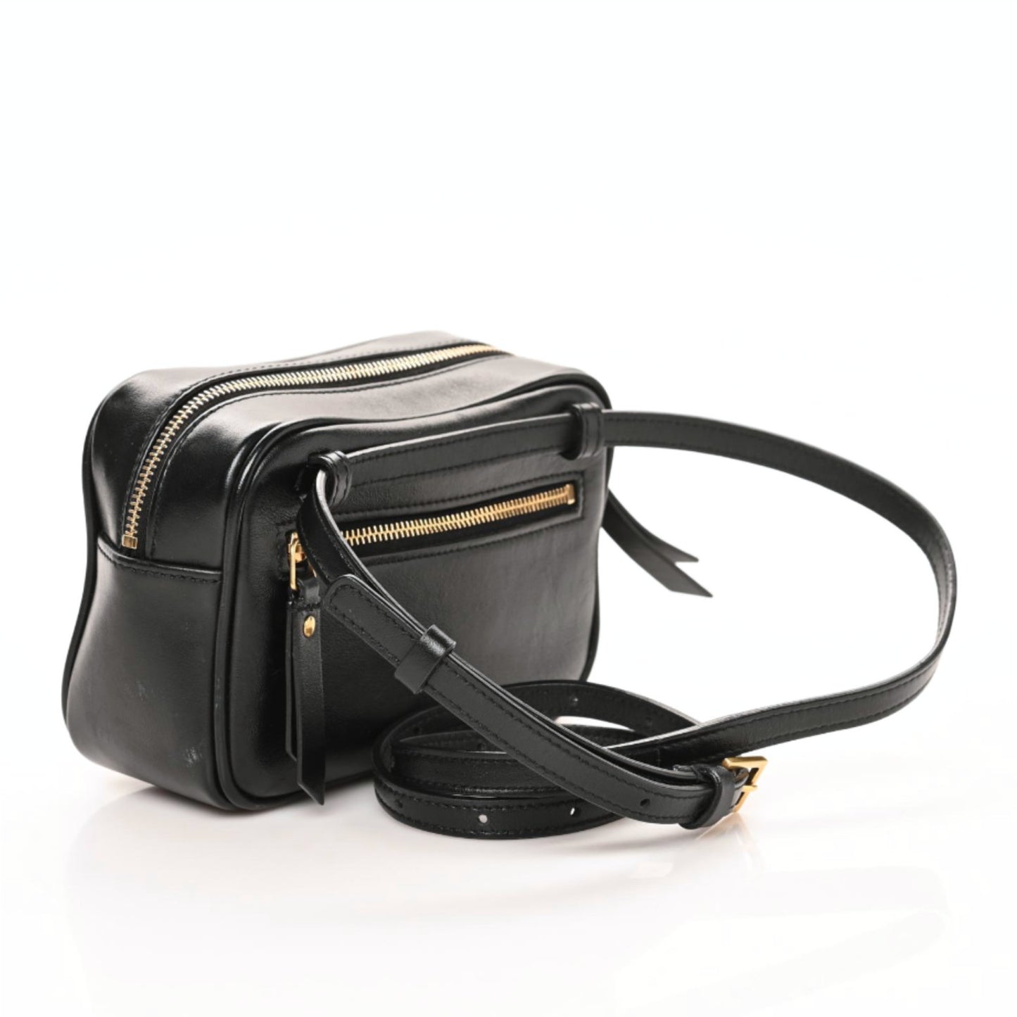 Calfskin Matelasse Monogram Lou Belt Bag Black