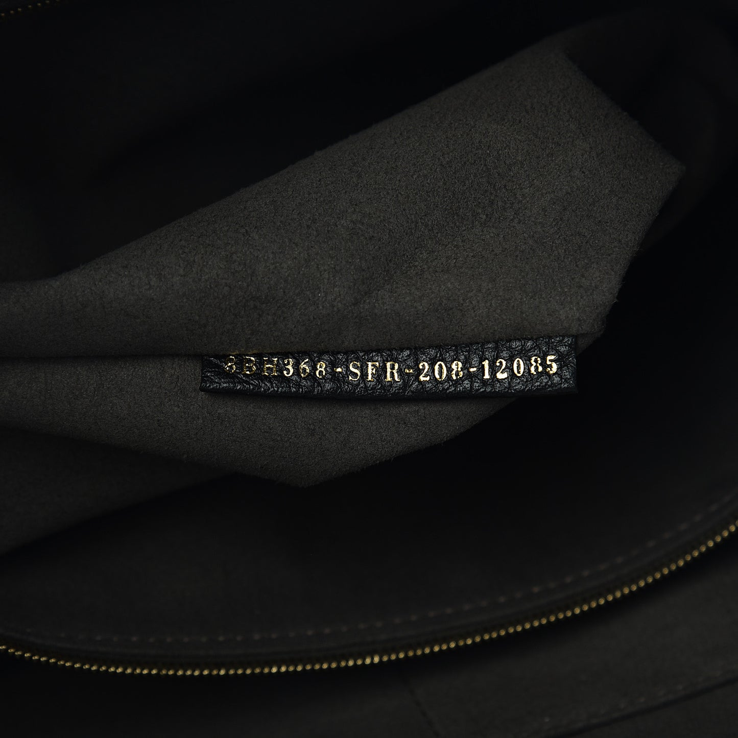 Cuoio Romano Selleria Medium FF Tote Black