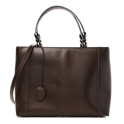 Christian Dior Patent Medium Malice Tote Brown 1 of 11